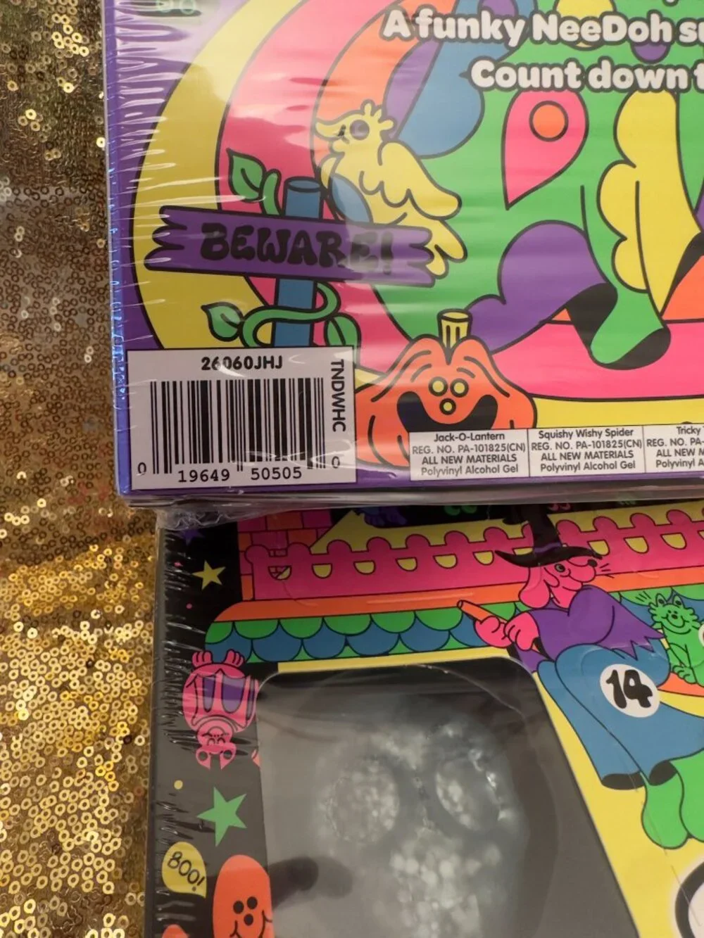 NeeDoh Monster Mush Squish-O-Ween Countdown 14 Surprise Halloween NEW SEALED